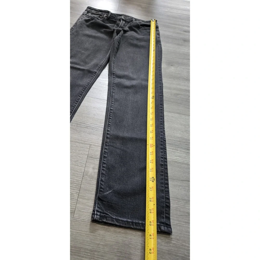 American Eagle Men Jeans Size 31x34 Black Denim Slim Straight Air Flex Plus
